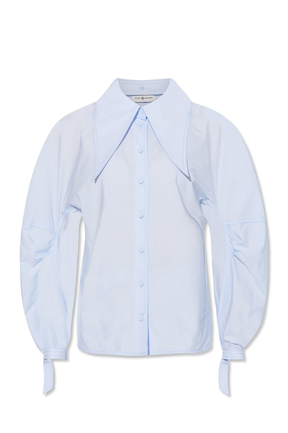 TORY BURCH ホタン付き長袖シャツシャケット 1662220 001 Embroidered Logo T-Shirt: Women's Designer Tops | Tory Burch